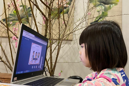 Thông báo về việc học sinh dừng đến trường và tiếp tục học online sau Tết